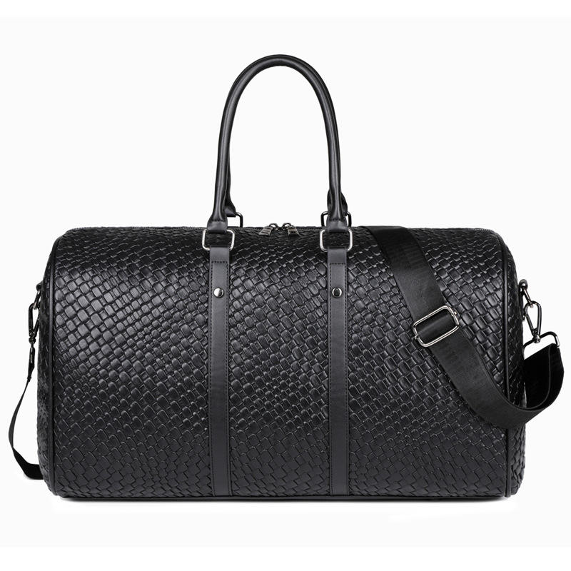 Premium Waterproof PU Leather Travel Duffel – Large Capacity Weekend Bag
